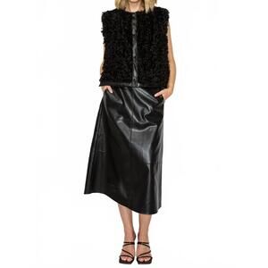 NEW JOH lena midi skirt in black